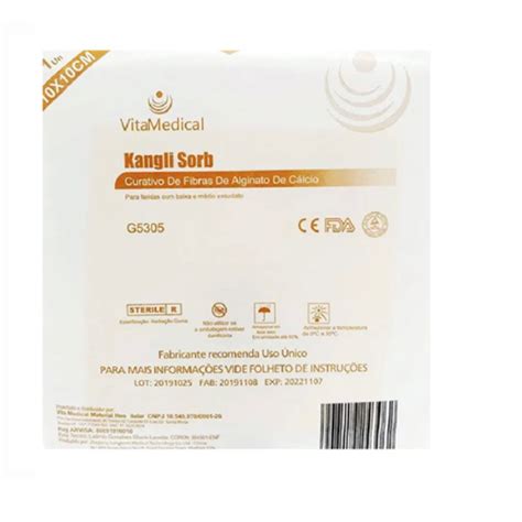 Curativo De Alginato De C Lcio Kangli Sorb X Vita Medical Shopee