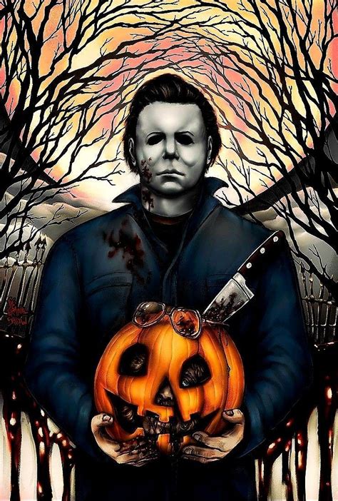 Michael Myers In Horror Movie Art Michael Myers Art Michael