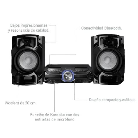 Mini Componentes Panasonic Sc Akx Negro Precio A Cr Dito