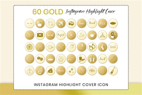 Gold Instagram Highlight Covers Graphic By SnapyBiz Creative Fabrica