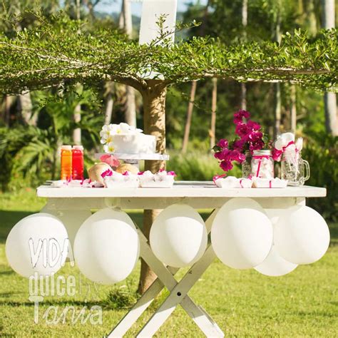 Mesa Dulce De Bautizo Con Globos En Madrid