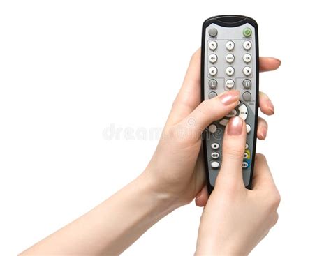 Holding Tv Remote Control Stock Photo Image Of Channel