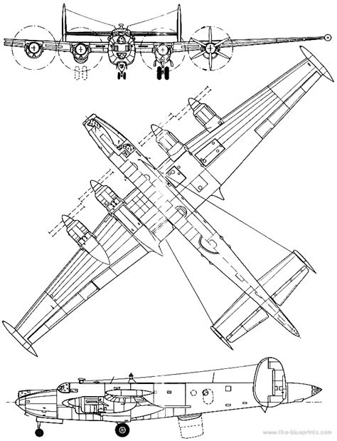 Самолет Avro Shackelton Mk 3 чертежи габариты рисунки Скачать чертежи схемы рисунки 3d