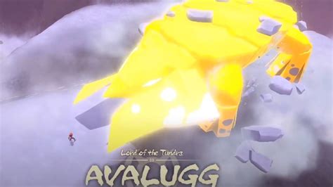 How To Beat Avalugg Lord Of The Tundra Boss Fight Pokemon Legends