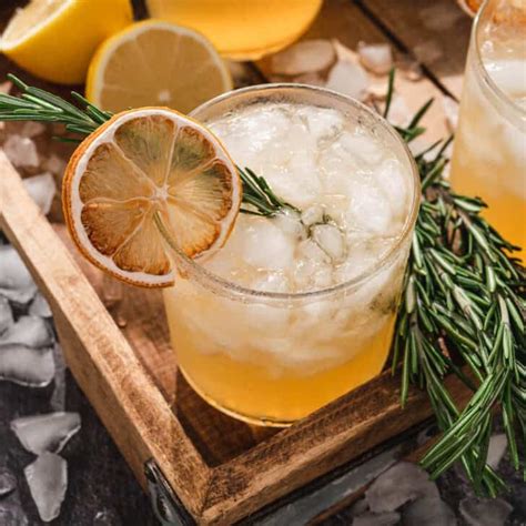 Rosemary Bourbon Cocktail With Lemon Foxes Love Lemons