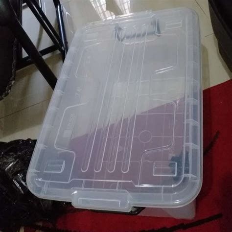 Jual Box Container Cb Liter Ezy Roda Transparan Mega Shinpo Lion