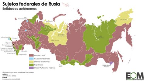 La Organizaci N Territorial De Rusia Mapas De El Orden Mundial Eom