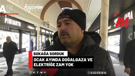 Ocak Ayinda Do Algaza Ve Elektr E Zam Yok Youtube