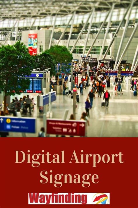 Digital Airport Signage in Wayfinding. FIDs and use experience | Signage, Digital signage system ...