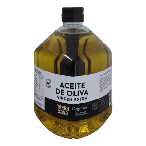 Aceite Oliva Extra Virgen Orgánico Terrasana 2 Litros