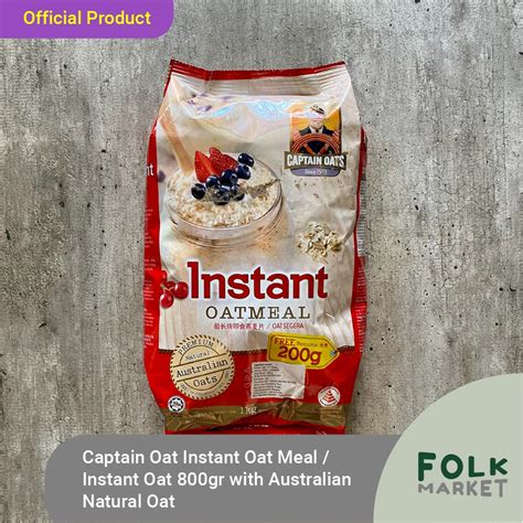 Jual Captain Oats Instant Oat Meal Havermout Instant 800gr Australian