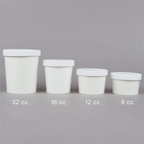 Choice 16 oz. Double-Wall Poly White Paper Soup / Hot Food Cup with ...