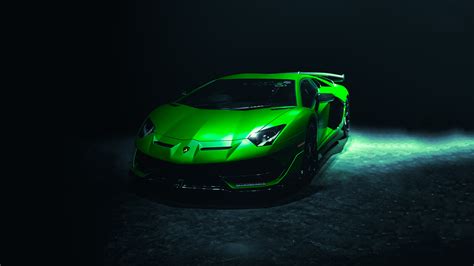 3840x2160 Green Lamborghini Aventardor SVJ 4k 4K ,HD 4k Wallpapers,Images,Backgrounds,Photos and ...