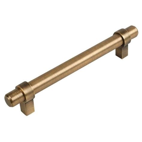 Cosmas 161 128bab Brushed Antique Brass Cabinet Hardware Euro Style Bar