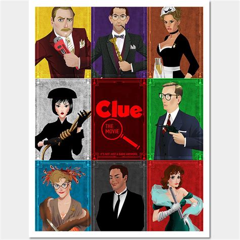 Clue Horror By Van Bouten Design In 2024 Clue Movie Clue Game Characters Clue Games