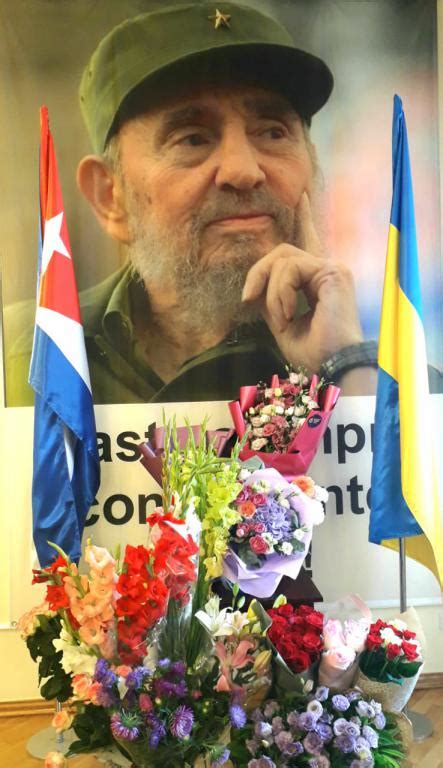 Ucranianos Rinden Homenaje A Fidel En El Aniversario 95 De Su Natalicio