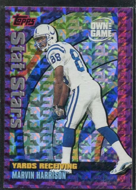 Topps Stat Stars Marvin Harrison Otg Colts D Indianapolis Eur