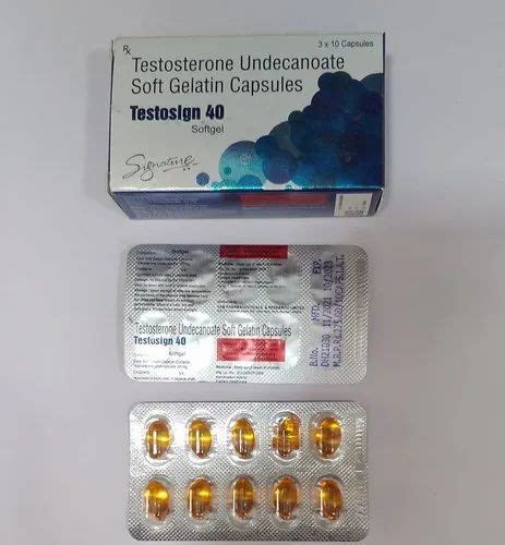 Testosterone Undecanoate 40 Mg Capsules At Rs 400 Stripe Testosterone Undecanoate Capsule In