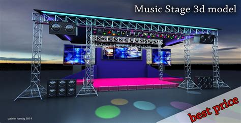 Stage Musical Concerts D Model