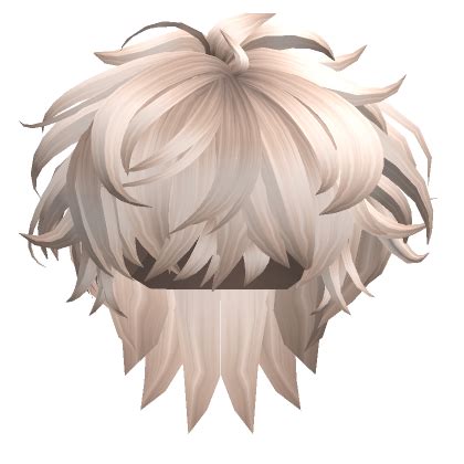 Messy Long Anime Hair In Platinum Blonde Roblox