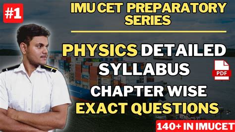 Imu Cet Physics Syllabus In Detail Chapter Wise Important Topics