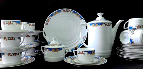 Bavaria Mitterteich Porcelain Art Deco Antique Floral Tea Set Etsy