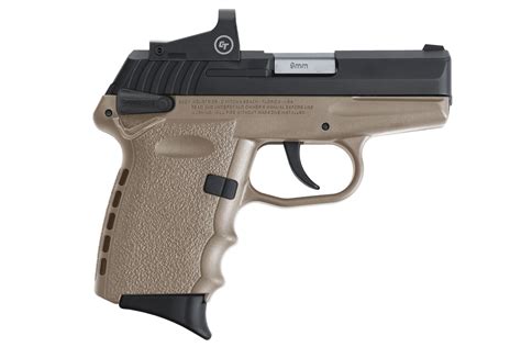 Sccy Cpx 1 9mm Pistol With Dark Earth Frame And Red Dot Sportsman S Outdoor Superstore