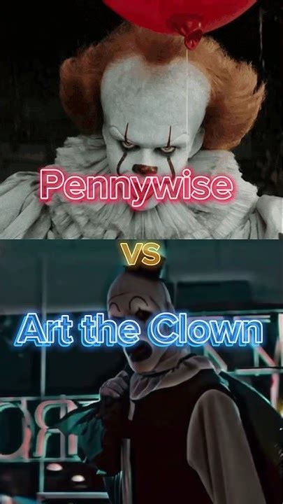 Pennywise Vs Art The Clown Shorts Edit 1v1 Horrorshorts Pennywise