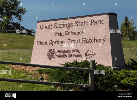 Giant Springs State Park, Great Falls, Montana, USA Stock Photo - Alamy