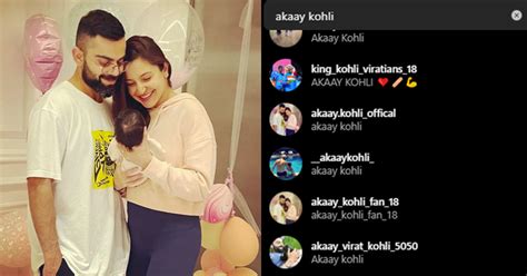 Fake Profiles Of Virat & Anushka's New Born 'Akaay' On Instagram