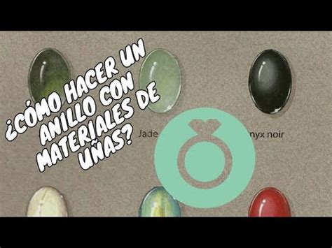 C Mo Hacer Anillo Con Materiales Para U As Youtube