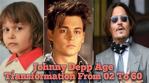 Johnny Depp Age Transformation From 05 To 59years Old Youtube