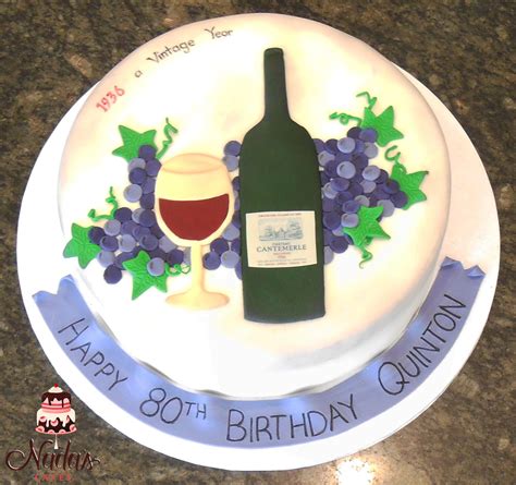 Wine Themed Birthday Cake By Nada S Cakes Canberra Birthday Cake