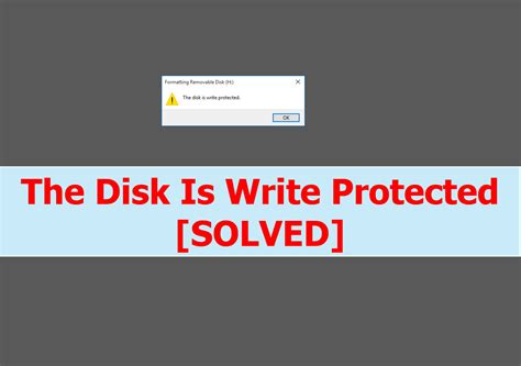 Mengatasi Pesan The Disk Is Write Protected Pada Windows 10 Panduan