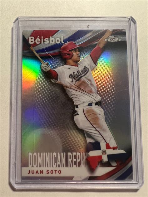 K Topps Chrome Beisbol B Juan Soto Ebay