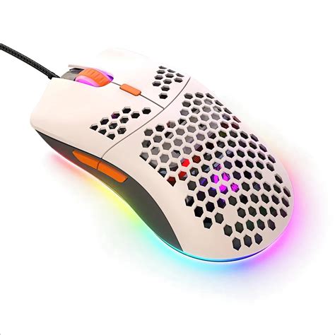 Mouse Para Jogos Multicolor Leve Fio Shell Ultraleve Do Favo De Mel