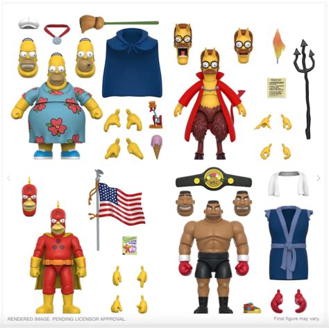 Super7 The Simpsons Ultimates Wave 4 Devil Flanders Radioactive Man