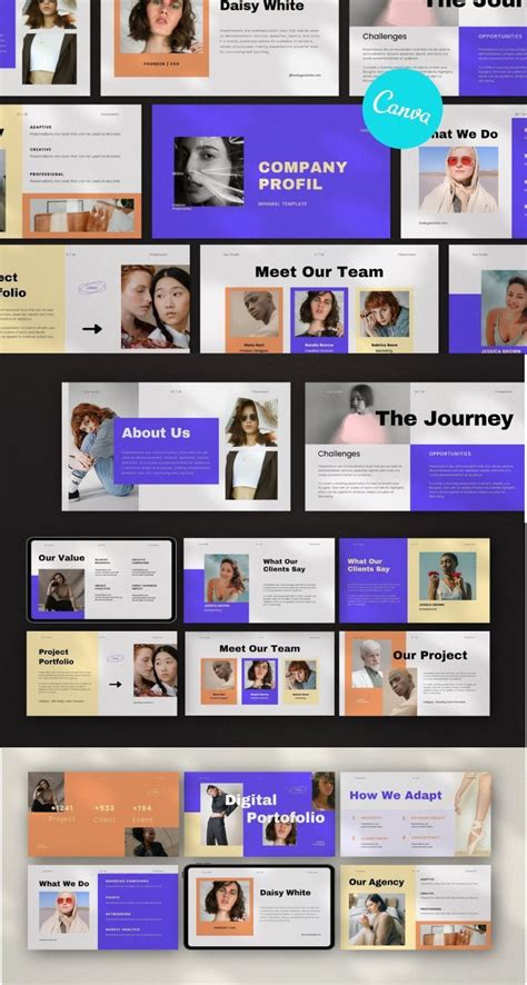 Company Profile Canva Template In 2022 Company Profile Company