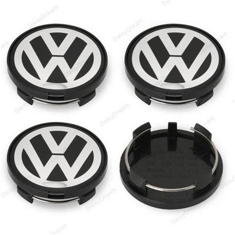 Lot De Centre De Roue Cache Moyeu Remplacement Pour Volkswagen Mm