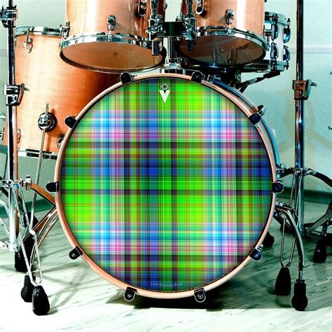 Give Your Kit That Mystic Celtic Flair With These Plaid Drum Skins Drum Heads Drum Light