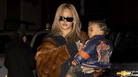 Exclusive Rihanna And A Ap Rocky Are Seen Carrying Their Sons Rza And