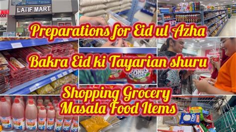 Eid Ul Azha Ki Tayarian Shurubakra Eid Preparationsshopping Grocery