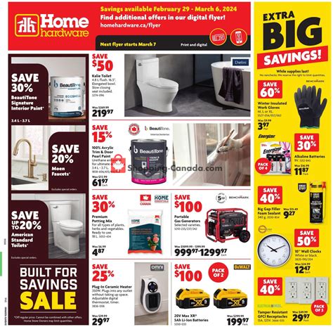 Home Hardware Canada Flyer Extra Big Savings ON February 29