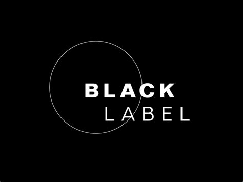 Black Label Logo in White