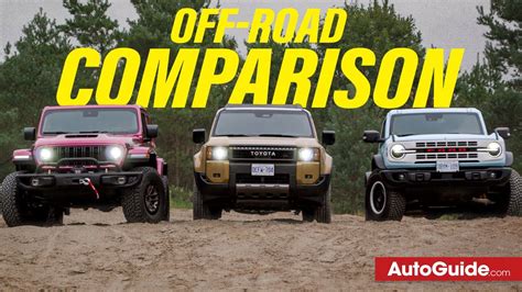 Jeep Wrangler Vs Toyota Land Cruiser Vs Ford Bronco Off Road Comparison Youtube