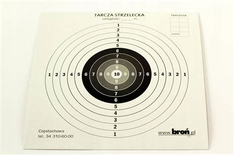 Tarcze Papierowe Strzeleckie 14x14 Cm 100 Szt 3 1414 9307619430