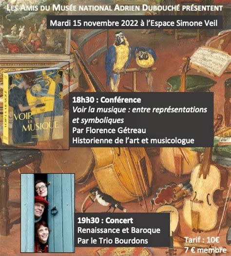 Conférence Voir la musique par F Gétreau Concert par le Trio