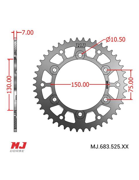 MJ Hintere Kettenräder Für Honda Africa Twin 650 XRV 650 1988 1990