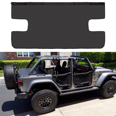 Buy Cargo Cover Tonneau Cover Fit For 2018 2022 Jeep Wrangler Jl Unlimited And Jeep Gladiator Jt 4