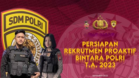 PENERIMAAN REKPRO BINTARA POLRI 2022 2023 YouTube